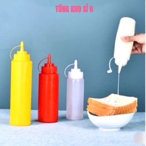CHAI ĐỰNG NƯỚC SỐT 500ML. Chai đựng tương ớt tương cà nước sốt nhựa Việt Nhật 500ml - CHAIDUNGSOT78
