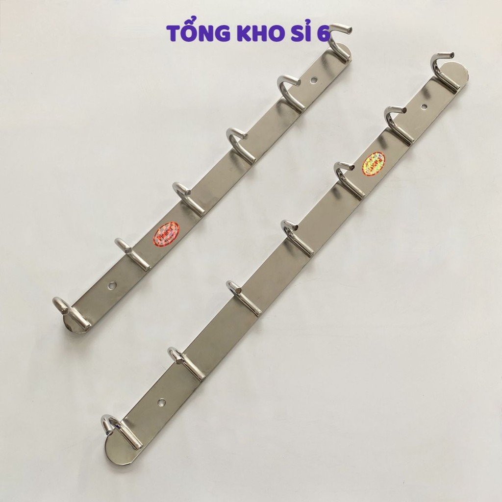 Móc Treo Quần Áo 100% Inox - Móc Treo Nhà Tắm 100% Inox - Mã SP: MOCINOXTREODO6MOC