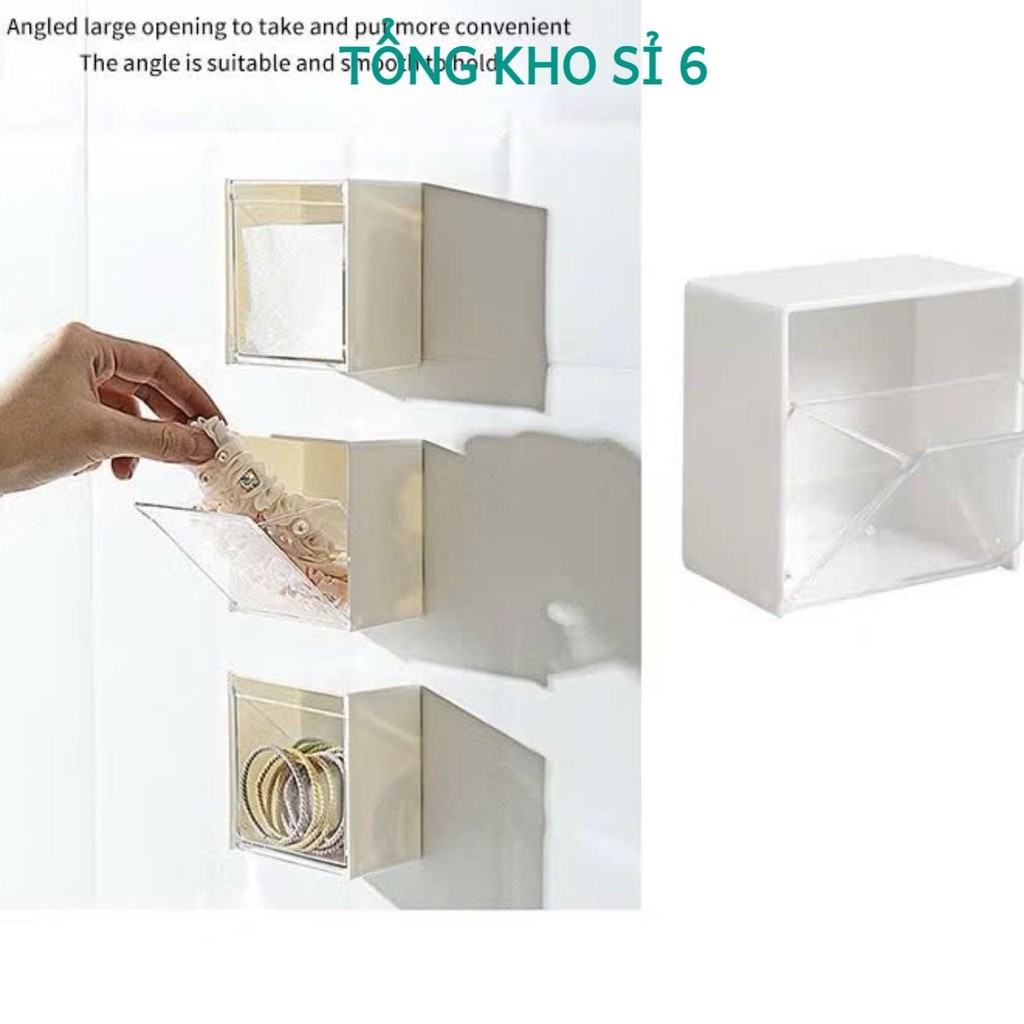 Hộp Đựng, Giỏ Đựng Đồ, Hộp đựng lật treo tường, hộp đựng không đục lỗ, HỘP ĐỰNG ĐỒ NẮP LẬT - MÃ: HOP439