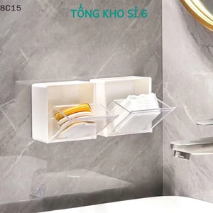 HỘP ĐỰNG ĐỒ NẮP LẬT TREO TƯỜNG, Hộp lưu trữ treo tường Hộp đựng khăn bông bằng nhựa thiết kế bằng nhựa - HOPDANTUONG48