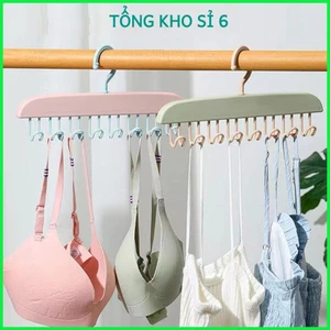 Móc Treo Áo Ngực Đa Chức Năng Móc Treo Chống Trượt Cho Tủ Quần Áo 8 Móc Chống Trượt Giá Treo Áo Nhiều Móc