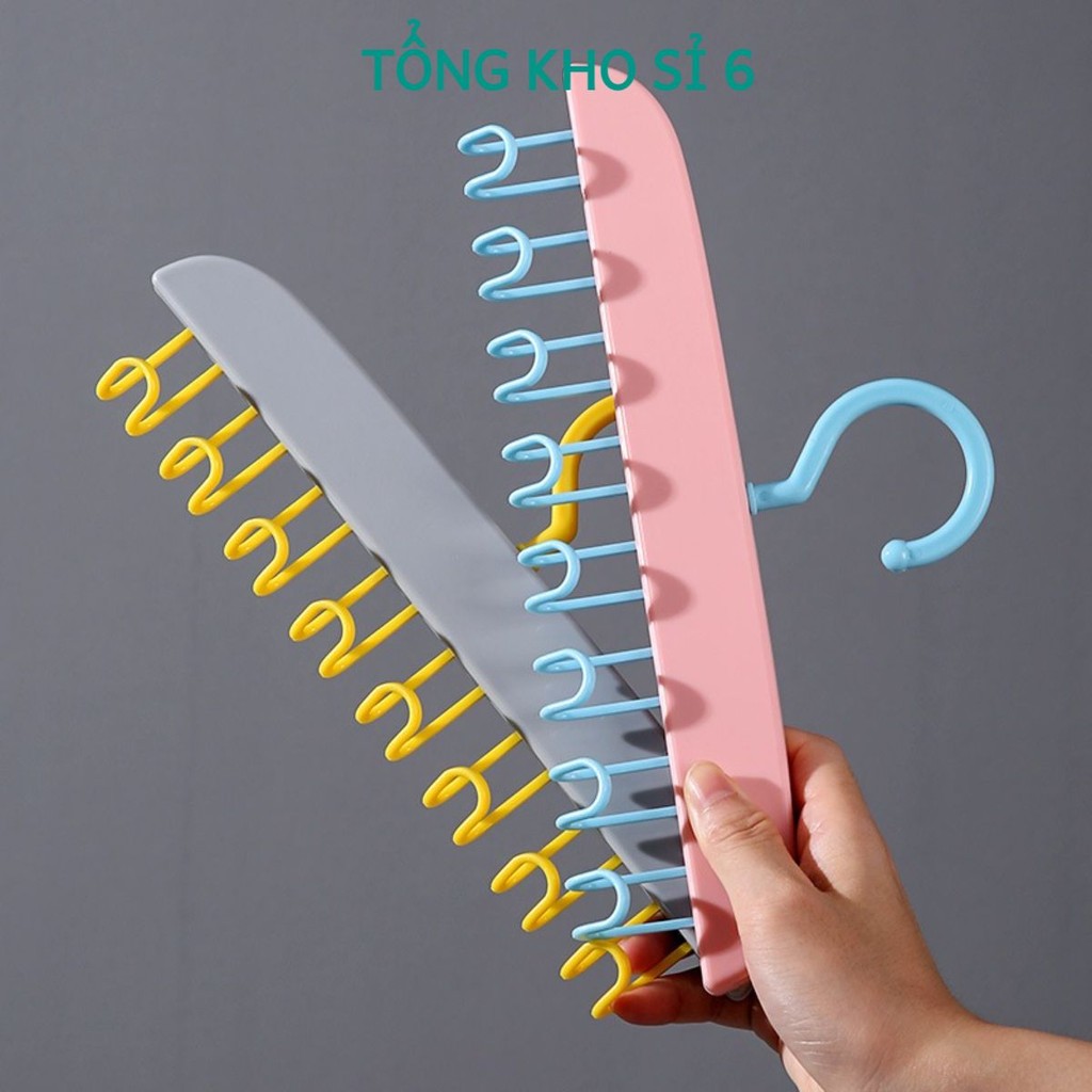 [COMBO 5 ]Móc Áo Treo Đồ Tiện Dụng LOẠI NHỰA (MOC80) Màu Pastel  treo đồ lót, thắt lưng, cà vạt, áo dây