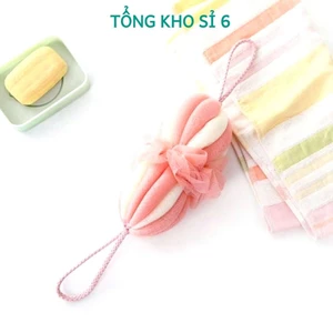 BÔNG TẮM LƯỚI TRÒN CHÀ LƯNG, Bông Tắm Lưới Chà Lưng 2 Đầu Tạo bọt mã mới-MA: BONGTAMTAOBOT