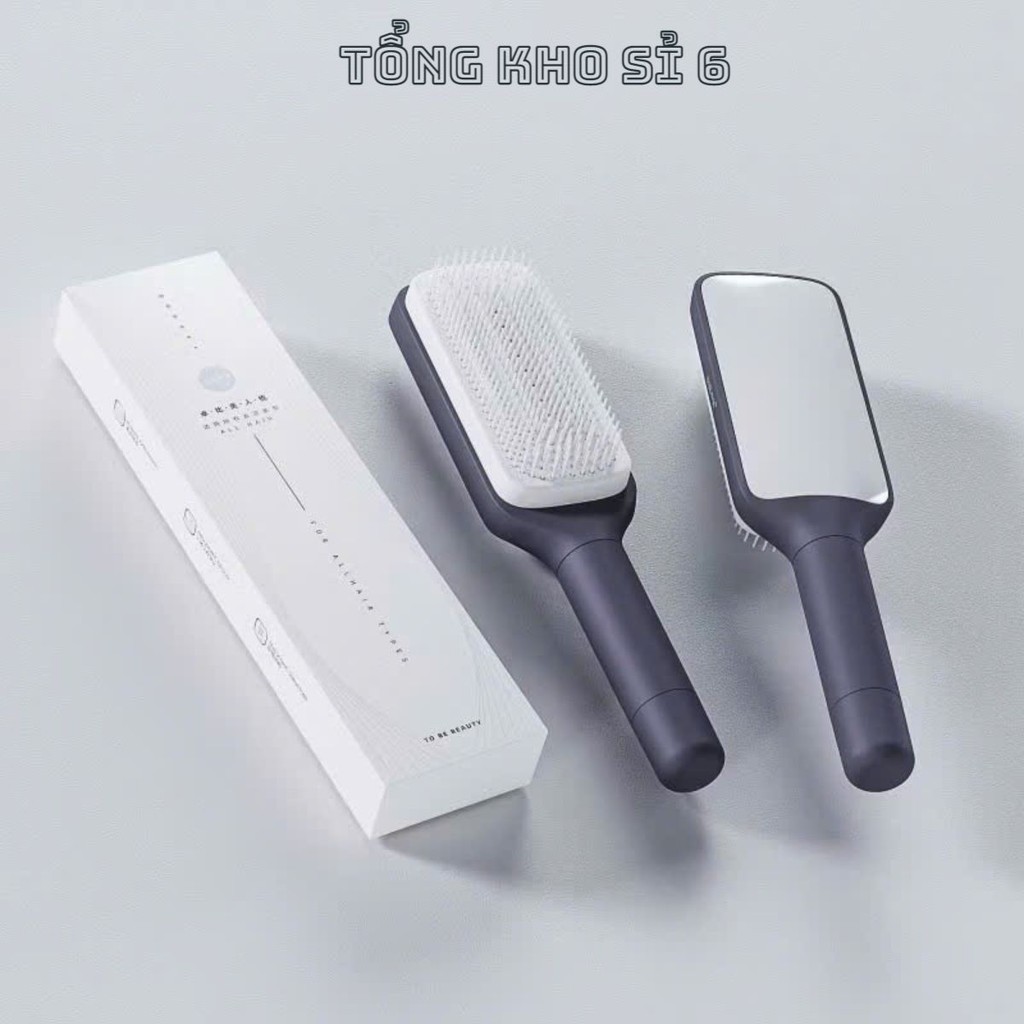 Lược chải tóc, lược xoay tự động làm sạch tóc,  LƯỢC CHẢI TÓC GỠ RỐI TỰ XOAY - MÃ: LUOCGOROI8