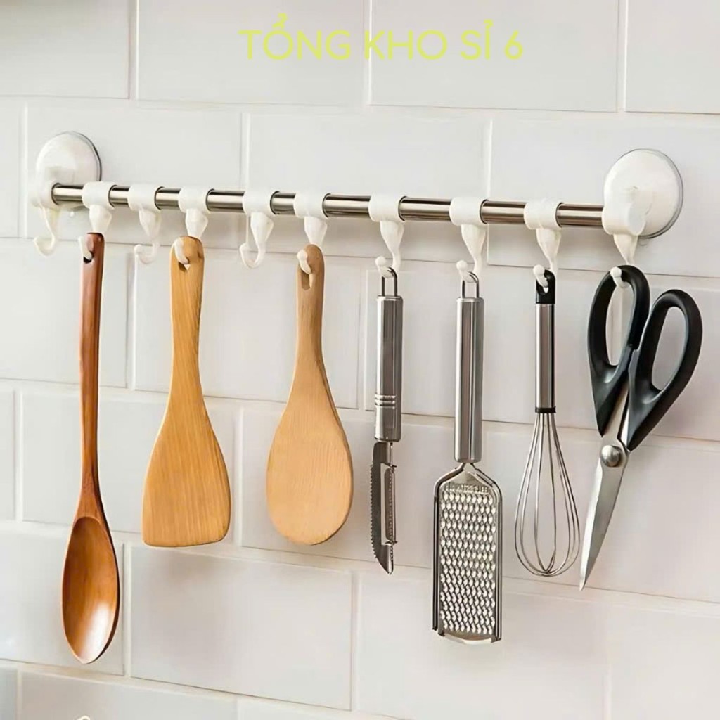 Thanh giá treo đồ Hút dán tường tiện lợi,  THANH TREO ĐỒ HÚT CHÂN KHÔNG - THANHMOCTREODO068