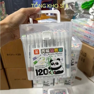 Màu Cao Cấp Vẽ Lên Nhiều Chất Liệu Màu Sắc Tươi Sáng, BỘ MÀU GẤU TRÚC 120 CHI TIẾT - MÃ: BUTMAUCAOCAP78