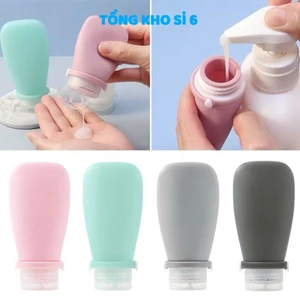 Set 3 Chai Chiết Dầu Gội/ Mỹ Phẩm Dạng Gel, BỘ 3 LỌ CHIẾT SILICON MỀM - MÃ: LOCHIETMYPHAM23
