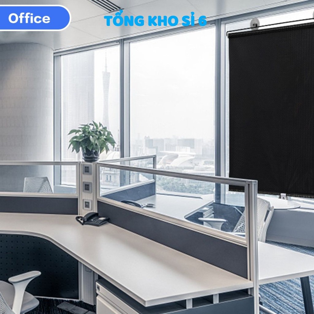 Rèm Cuốn Che Nắng Chống UV, Rèm Che Nắng Dán Cửa Kính Xe Hơi Không Cần Khoan 125x58cm,Rèm Dán Cửa Sổ