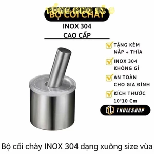Bộ Chày Cối Bằng Inox Cầm Tay Siêu Tiện Lợi, SET CHÀY CỐI BẰNG INOX - MÃ: CHAYCOI35