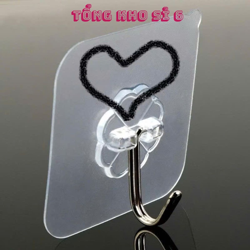 [COMBO 10] Móc Siêu Dính Treo Đồ Dán Tường Chịu Lực Tốt, MÓC DÁN TƯỜNG TRONG SUỐT : MOCDANTUONG78