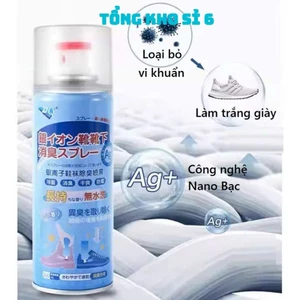 Xịt Khử Mùi Hôi Giày Dép Nano Bạc Đánh Bay Mùi Hôi Chân Cao Cấp, BÌNH XỊT KHỬ MÙI GIÀY - MÃ: XITKHUMUI8521
