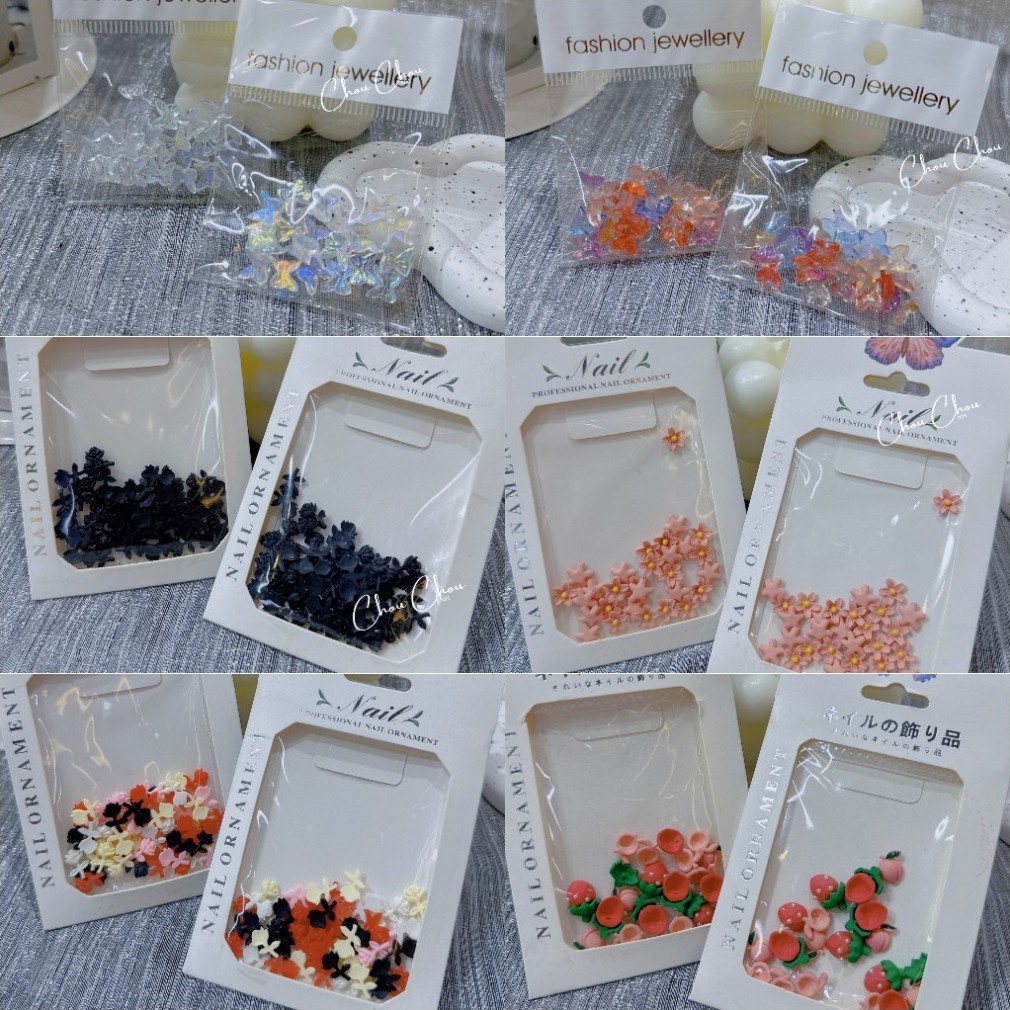 Set charm bướm bạc ,charm bạc cao cấp, charm bướm mini , charm nơ mini , charm nơ nhựa