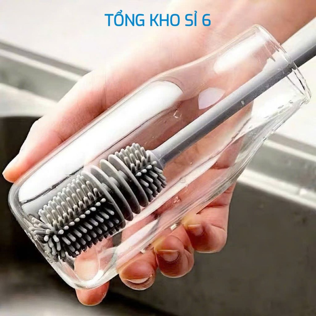 [COMBO 10]CỌ CỐC SILICON,  Cọ silicon rửa ly cốc chén, bình sữa đa năng tiện lợi-MA: CAYCOCOCTIENLOI56