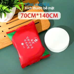 KHĂN TẮM NÉN AN TOÀN CHO DA BỊCH ĐỎ, Khăn tắm nén du lịch hàn quốc 140*70cm - MA: KHANTAMNNEN5466