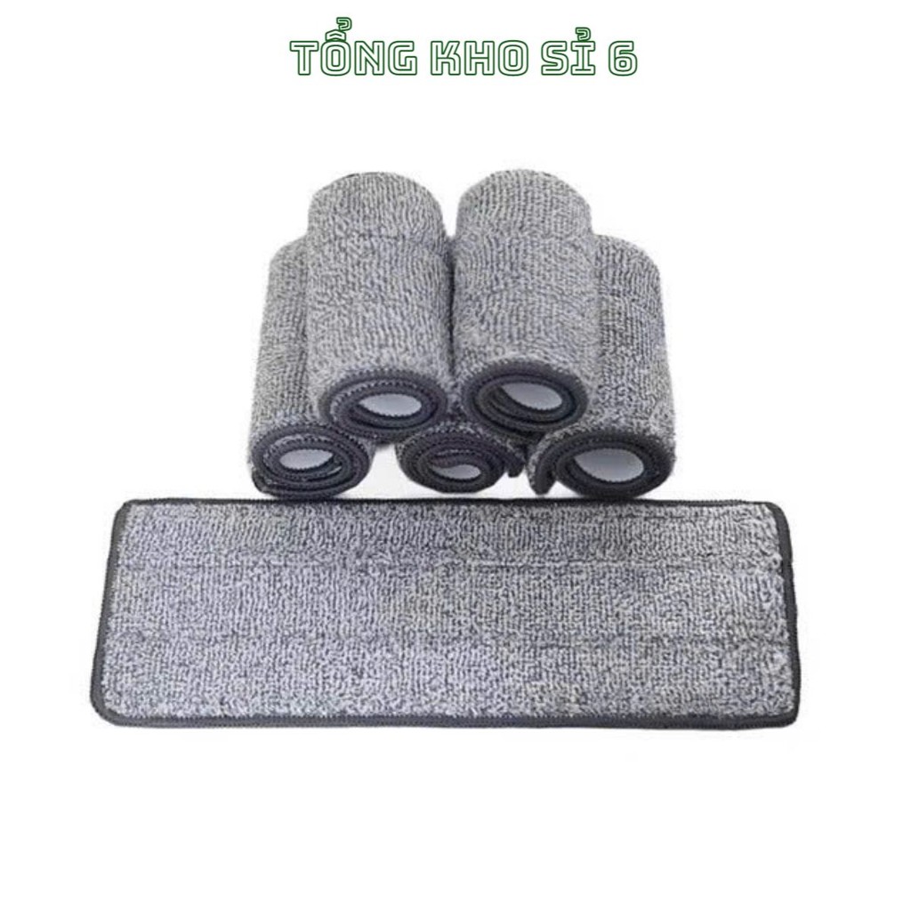 [COMBO 10]MIẾNG VẢI LAU NHÀ THAY THẾ, Miếng Vải Lau Nhà Thay Thế Cây Lau Nhà, Bông Lau Nhà Hình Chữ Nhật - MÃ: BONGLAUNH