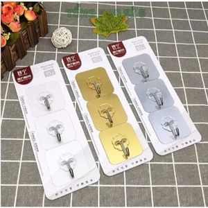 SET 3 MÓC DÁN TƯỜNG, Móc Dính Cường Lực Thần Thánh Siêu Dính Đa Năng - MÃ: MOCDANTUONG7854