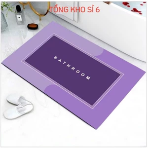 THẢM LAU CHÂN94387 SILICN VUÔNG, Thảm lau chân silicon siêu thấm hút mẫu vuông - THAMLAUCHAN4574