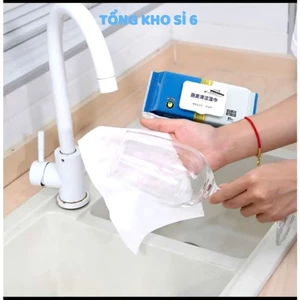 KHĂN LAU BẾP ĐA NĂNG, Khăn Ướt Lau Bếp Lau Đồ Gói 80 Tờ - MÃ: KHANLAU89