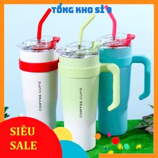 LY GIỮ NHIỆT COFFEE CUPS 1250ML,  Cốc giữ nhiệt bằng thép không gỉ Sus304 1250ml, Cách nhiệt chân không hai lớp Giữ nắp