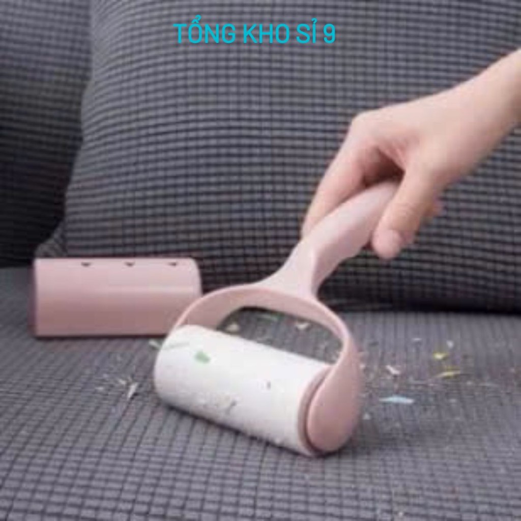 Set cây lăn bụi kèm 6 lõi làm sạch quần áo, CÂY LĂN DÍNH PHỦI BỤI - MÃ: LANBUI59