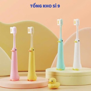 (2 Chiếc) Bàn Chải Đánh Răng Hình Chú Vịt Sợi Lông Mềm Cho Bé Từ 3 Đến 12 Tuổi,  SET BÀN CHẢI VỊT: BANCHAIDANHRANGCHOBE