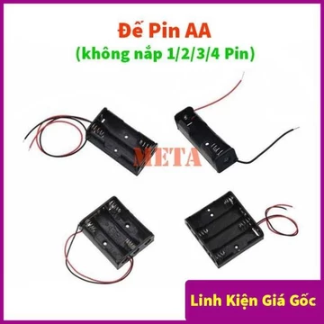 Đế Pin AA Không Nắp 1/2/3/4 Pin - Đế 1 Pin AA, Đế 2 Pin AA, Đế 3 Pin AA, Đế 4 Pin AA Pin