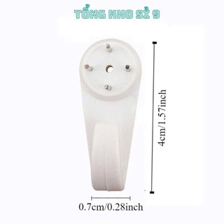 [COMBO 10]VỈ 2 MÓC ĐINH TREO TƯỜNG,  Phụ Kiện Móc Treo Đồ Trong Nhà Không Cần Khoan Tường-  Móc dán tường, Đinh đóng tườ