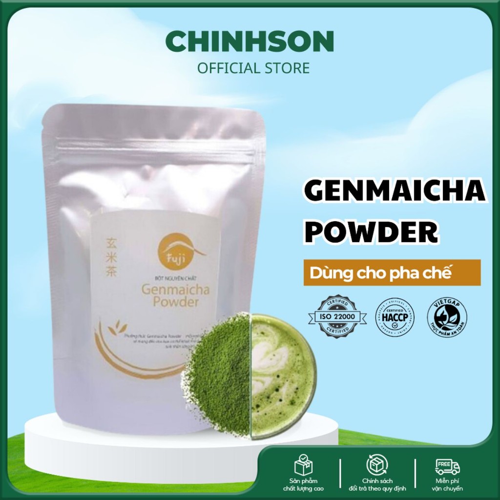 Fuji Genmaicha Powder 100gr - Bột Trà Xanh Gạo Rang Pha Chế Đồ Uống ...