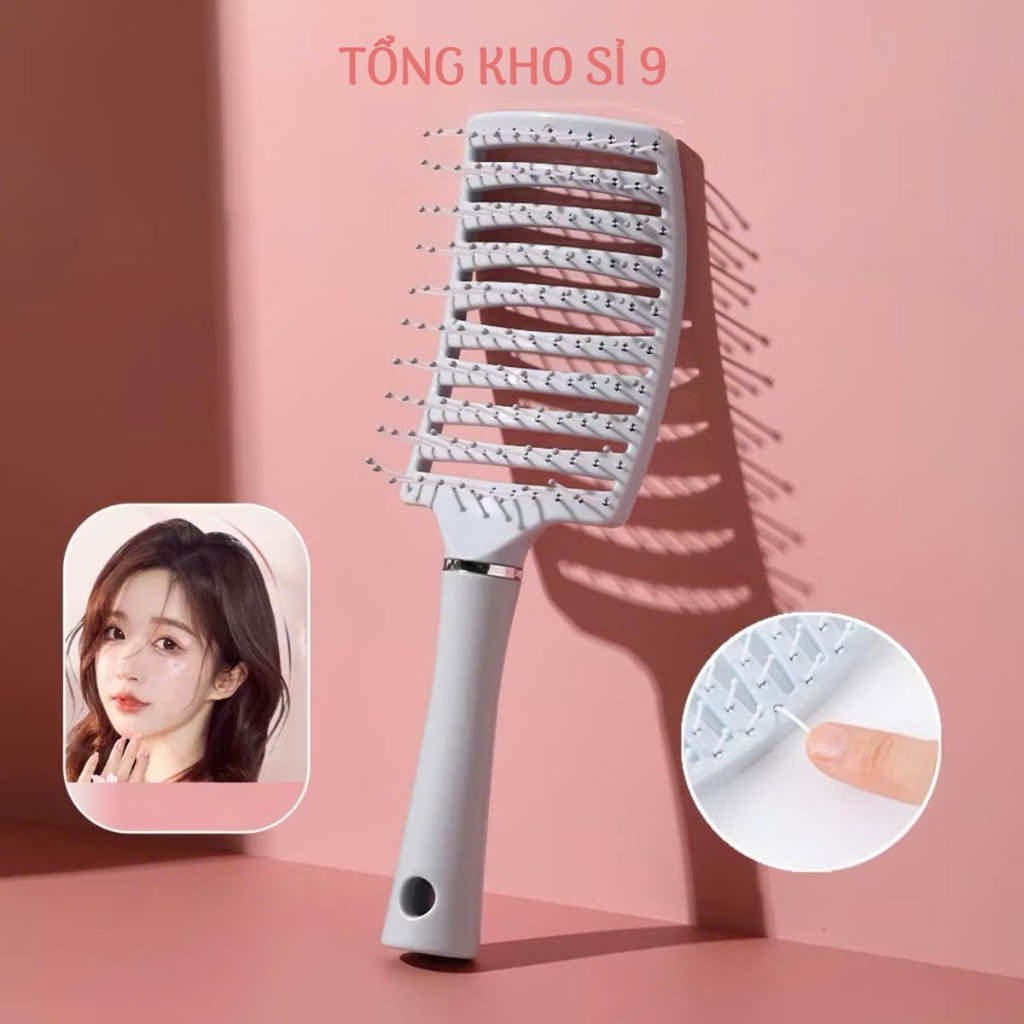 Lược gỡ rối tóc nhiều màu, LƯỢC MASSAGE DA ĐẦU - MÃ: LUOCGOROI86