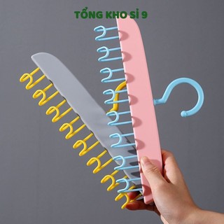 Móc Áo Treo Đồ Tiện Dụng LOẠI NHỰA (MOC80) Màu Pastel  treo đồ lót, thắt lưng, cà vạt, áo dây