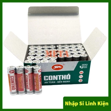Vỉ 4 Pin con thỏ AA, AAA - Pin AA lớn, Pin AAA bé, Pin 1.5V