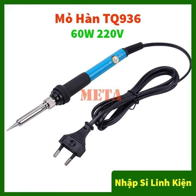 Mỏ Hàn TQ936 60W 220V, Máy Hàn TQ936 điều chỉnh nhiệt độ - Mỏ hàn 936, máy hàn 936, tay hàn TQ93, trạm hàn TQ936