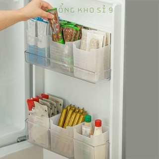 [COMBO 10]Hộp Nhựa (Q12) Đựng Thực Phẩm, Đồ Ăn, Rau Củ Để Cánh Cửa Tủ Lạnh Đa Năng Tiện Lợi