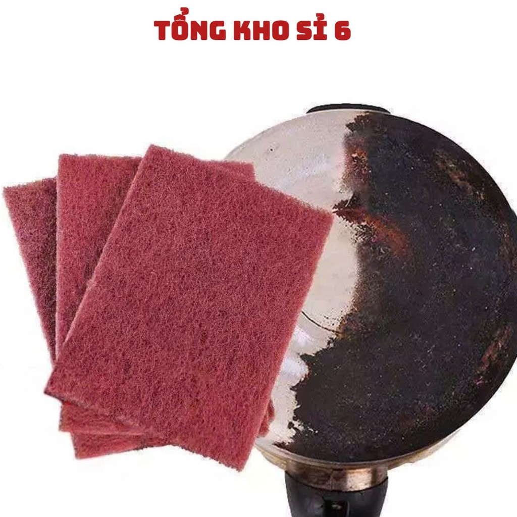 (3MÉT) MIẾNG CHÀ NỒI NIÊU, CHÀ XOONG CHẢO, INOX, BỒN SỨ - Tấm Cọ Rửa Chén Bát Vệ Sinh Nhà Bếp Đa Năng - CỌ XOONG #