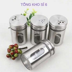 Lọ đựng tăm, hũ hạt tiêu bằng inox 304 Đa Năng Tiện Lợi, LỌ XAY TIÊU - MÃ: XAYTIEU038