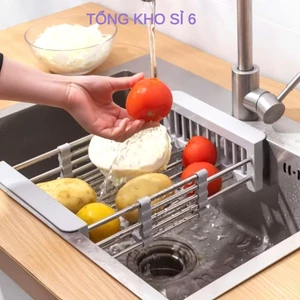 KỆ INOX GÁC BỒN RỬA CHÉN, Kệ Inox Gác Bồn Rửa Chén Bát Đa Năng Chất Liệu Inox 304 Không Gỉ Có Thể Điều Chỉnh Kích Thước