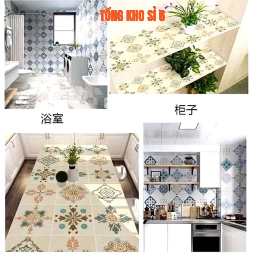 TẤM DÁN TƯỜNG BẾP TRANG TRÍ,  Decal dán bếp tráng nhôm cách nhiệt khổ  60*115CM , TRỘN 10 mẫu ngẫu nhiên-MA: DECAN