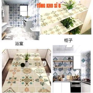TẤM DÁN TƯỜNG BẾP TRANG TRÍ, Decal dán bếp tráng nhôm cách nhiệt khổ 60*115CM , TRỘN 10 mẫu ngẫu nhiên-MA: DECAN