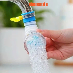 ĐẦU VÒI LỌC NƯỚC TĂNG ÁP, đầu vòi rửa bát tăng áp, đầu vòi rửa chén, lọc nước áp xoay 360 có thể kéo dài chố