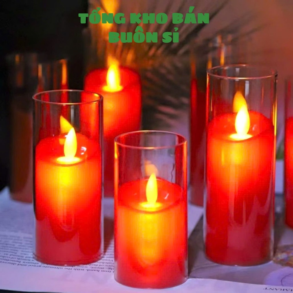 NẾN ĐIỆN TỪ Vỏ Nhựa Một Mảnh Mô Phỏng Thanh Cưới Trang Trí Sinh Nhật Điều Khiển Từ Xa LED Đèn Nến Điện Tử-MA: NENDIEN953
