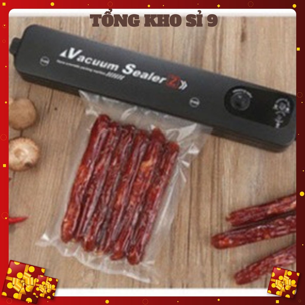 Máy Hút Chân Không Kèm Hàn Miệng Túi Vacuum Sealer Bảo Quản Thực Phẩm Tiện Lợi Cho Nội Trợ Tặng Kèm Túi Hút