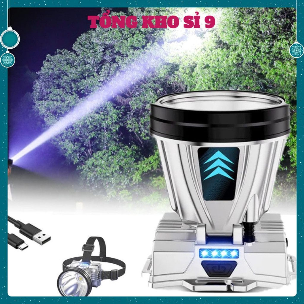 Đèn pin 1 pha T998, Đèn pin đội đầu , đèn pin soi ếch, đ.èn p.in có s.ạc đi.ện th.oại, đèn pin 1 pha