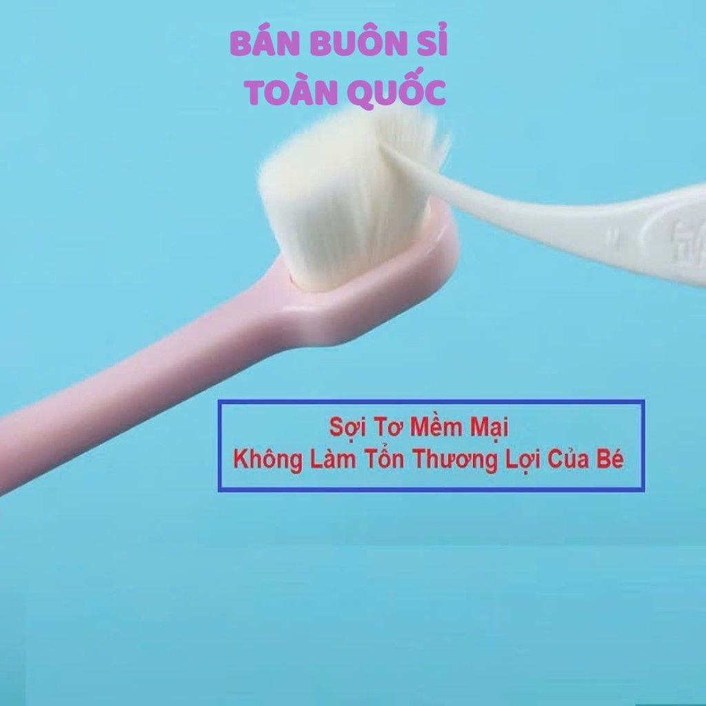Bàn chải đánh răng Cotton Toothbrush trẻ em lông tơ siêu mềm mịn, BÀN CHẢI CHO BÉ - MÃ: BANCHAI17