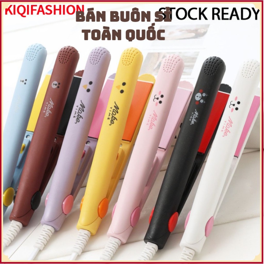 Máy Uốn Tóc Kiêm Duỗi Tóc Mini Sử Dụng Ion Âm Tiện Dụng