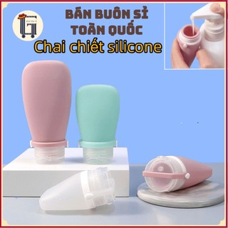 3 Chai Chiết Silicone,  Chiết Mỹ Phẩm Du Lịch Đựng Dầu Gội, Dầu Xã, Lọ Sữa Tắm Tiện Lợi Tái Sử Dụng