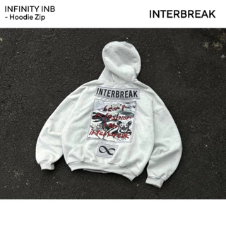 Áo Hoodie Zip INFINITY INTERBREAK Hoạ Tiết Chất Nỉ Bông Trần Cao Cấp Bo Chun Chắc Chắc Siêu Đẹp Mũ Rộng Forrm Unisex