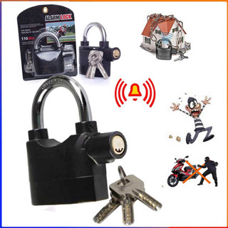 Ổ Khoá Chống Trộm Có Còi Báo Động Cao Cấp ( tặng kèm pin )