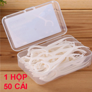 combo 10 Hộp (500 cái) chiếc tăm chỉ nha khoa tiệt trùng vệ sinh làm sạch răng miệng