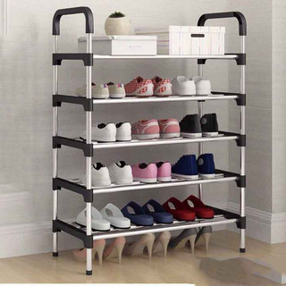 Kệ Để Giày Dép 5 Tầng Khung Inox và nhựa