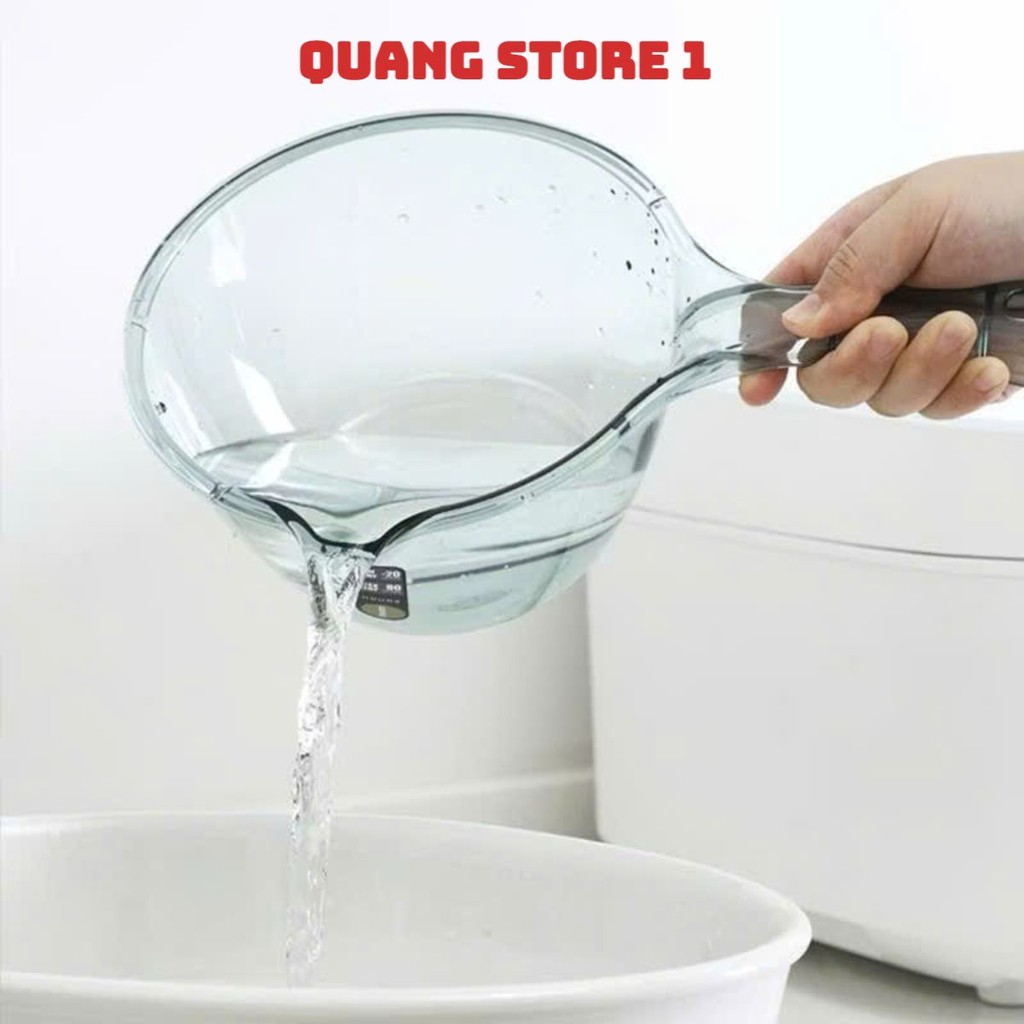 PVN31751 Gáo Múc Nước Bằng Nhựa Cao Cấp Trong Suốt Tiện Lợi cao cấp